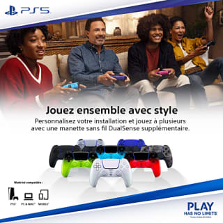 Manette Sans Fil DualSense Sterling Silver pour PS5 & PC pour 63,99€ à E.Leclerc