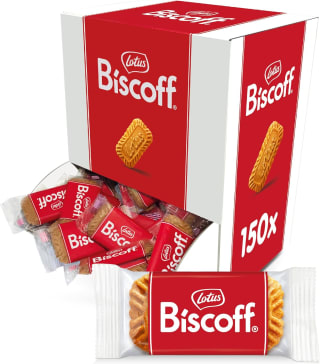 Lotus Biscoff caramelised biscuits (150 pack, 937.5g) for £6.64 at Amazon