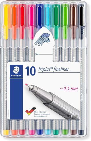 STAEDTLER Triplus Fineliner 334 SB10 (pack de 10) por 5,90€ en Amazon
