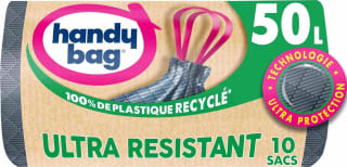 Handy Bag sacs poubelle 50 L (10 sacs) pour 2,93€ chez Amazon