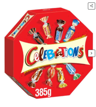 Assortiment de Chocolats Papillotes CELEBRATIONS à 7,55€