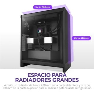 NZXT H7 Flow 2024 Cristal Templado USB 3.2 Negra pour 102,29€