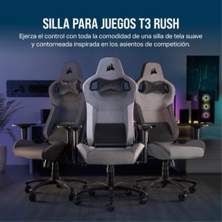 Corsair T3 Rush Fabric Silla para Juegos (2023) por 227,86€ en Amazon