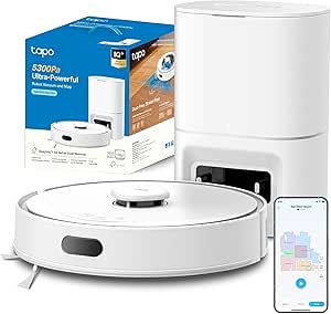 Tapo RV30 MAX Plus Robot Aspirador 5300Pa, Base de Autovaciado por 169.99€
