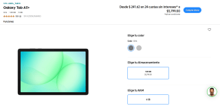 Tablet Samsung Galaxy Tab A11+ 128GB por $4,008