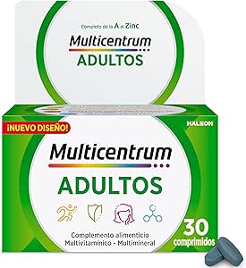 Multicentrum complemento multivitamínico 2 unidades de 30 comprimidos por 14,66€