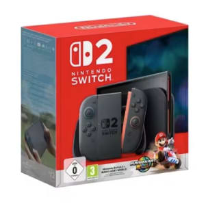 Consola Nintendo Switch 2 256GB con Mario Kart World (digital) por 400.68€