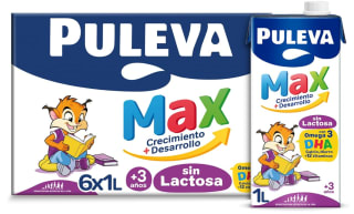 Pack 6 x 1L de Puleva Max Leche de Crecimiento y Desarrollo Sin Lactosa por 4.67€