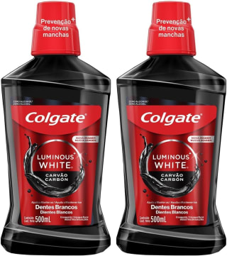 Pack 2 Enjuague Bucal Colgate Luminous White Charcoal por $72 en Amazon