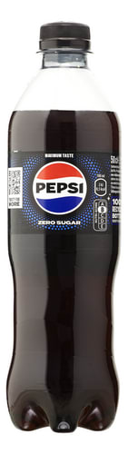 Pepsi Zero Sugar 50 cl voor €0,52 per flesje bij Colruyt