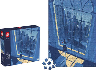 Janod Kidult puzzel 'De blauwe nacht' (500 stukjes) voor €4,79 bij Bol