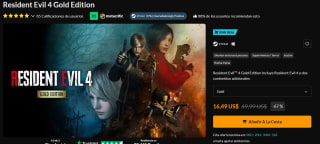 Resident Evil 4 Gold Edition por $285 | Fanatical