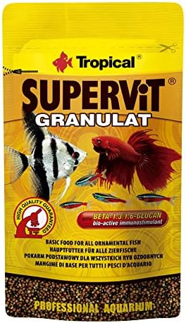 SUPERVIT GRANULAT 10g - Alimento granulado, básico para Todos los Peces Ornamentales