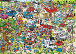 Ravensburger puzzel Holiday Resort 1 - The Campsite voor €7,99 bij Amazon