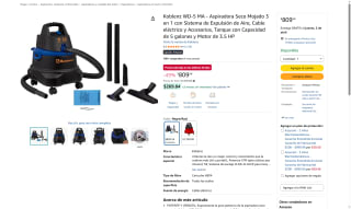 Aspiradora Seco-Mojado 3 en 1 Koblenz WD-5 MA por $810 | Amazon