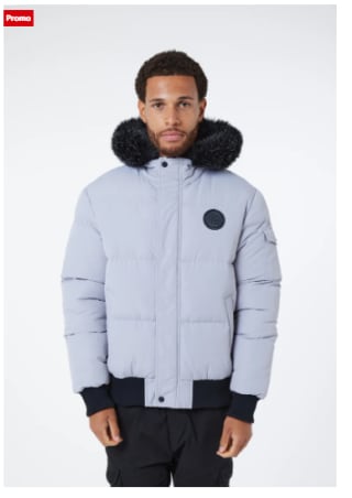 Veste d'hiver Closure London Short Puffer Ice Grey à 39,95€