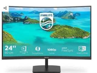 Philips 241E1SC 23.6" LED FullHD 75Hz FreeSync Curva 74.99€
