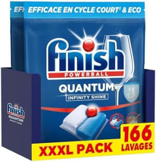 Finish Quantum Infinity Shine (166 capsules) pour 20,76€ chez Amazon