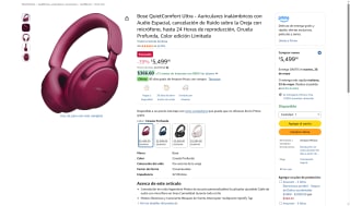 Audífonos Bose QuietComfort Ultra por $5,499 | Oferta Amazon