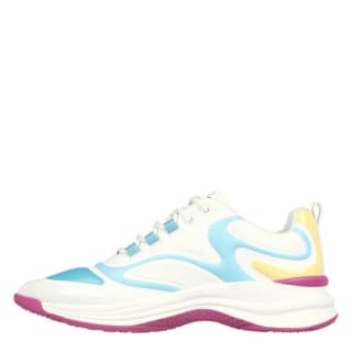 Skechers Glossed Hot Melt Embossed Neoprene Low-Top Trainers Womens
