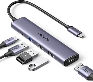 UGREEN Revodok 105 Hub USB C 5 en 1 Adaptador de USB-C a HDMI por 13.52€