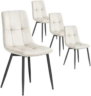 VASAGLE Sillas de comedor TYRA (juego de 4) por 84,99€ en Amazon