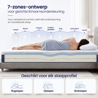 VASAGLE matras 90 x 200 cm (20 cm) voor €61,99 bij Songmics