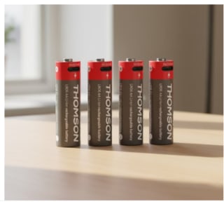 Lot de 4 piles lithium rechargeables AA LR06 1,5 V avec câble USB-C POWER+ à 19,90€