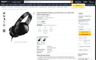Audífonos Skullcandy Riff con Micrófono por $360 | Amazon