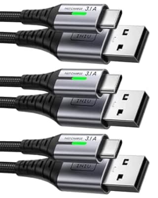 INIU USB C Charger Cable, [3 Pack 0.5+2+2m] SimpleLife LLC FBA with voucher