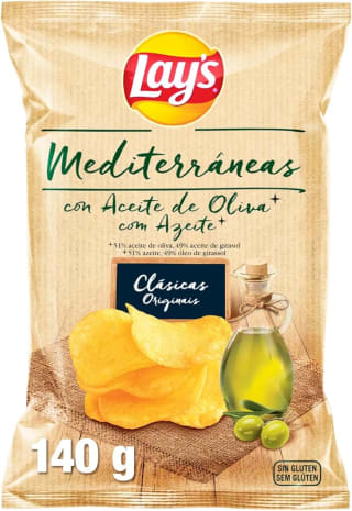 Lay's Mediterráneas Patatas Fritas 140g por 1,34€