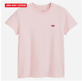 Tee-shirt Levis à manches courtes femme Perfect Rose à 24,99€