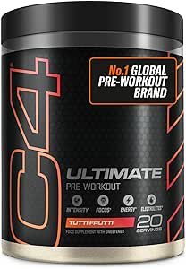 Suplemento C4 Ultimate Tutti Frutti pre entreno 40 o 20 servicios por 15.11€