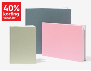 40% korting op alle basis fotoboeken bij HEMA bij besteding vanaf €30