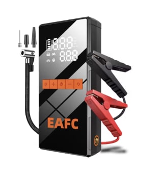 Arrancador Batería Coche 1200A Bomba Aire 150PSI Portátil 2025 por 21.81€