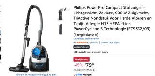 Philips PowerPro Compact FC9332/09 voor €79,99 bij Amazon