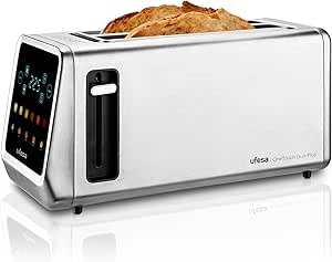 Ufesa One Touch Duo Plus, Tostador Digital 1400W, 2 Ranuras, Pantalla LED por 57.02€