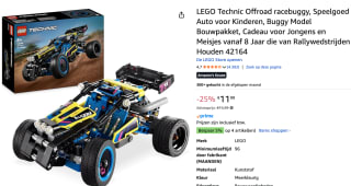 LEGO Technic Off-Road Racebuggy voor €11,99 bij Amazon