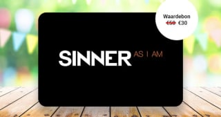 Waardebon t.w.v. €50 te besteden bij SINNER voor €27,50 bij Tripper