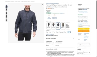 Chamarra Bomber Tommy Hilfiger G Azul Marino por $580 | Amazon