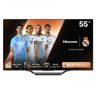 TV Hisense 55U7NQ 55" MiniLED, 4K UHD con IA, 144Hz por 399€