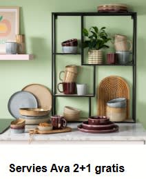 2+1 gratis op Servies Ava bij Kwantum