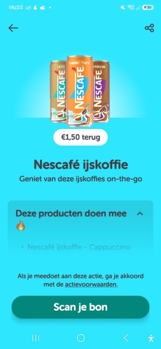 Gratis Nescafé ijskoffie bij Dirk