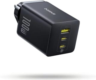 Baseus 100W 3-Port GaN USB-C Fast Charger Prime Deal for £19.35