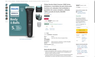 Philips Norelco Body Groomer 5000 por $860 | Oferta Amazon