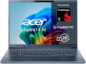 Acer Aspire 14 AI Copilot+ PC, Portátil 14", X1-26100, 16GB RAM, 512GB SSD por 609€