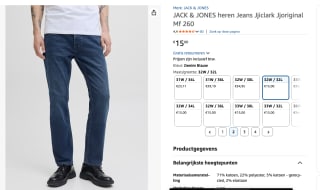 JACK & JONES heren Jeans voor €15 bij Amazon