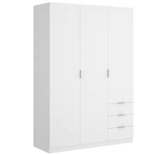 Dekit Armario 3 Puertas 3 Cajones ESSEN Blanco por 185,99€