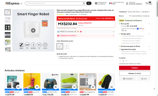 Fingerbot Bluetooth por $48 | AliExpress