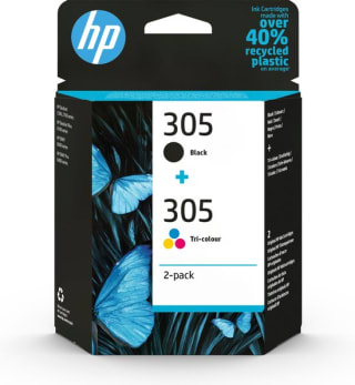 HP 305 Inktcartridge Tri-color/Black Original 2-Pack voor €18,89 bij Bol